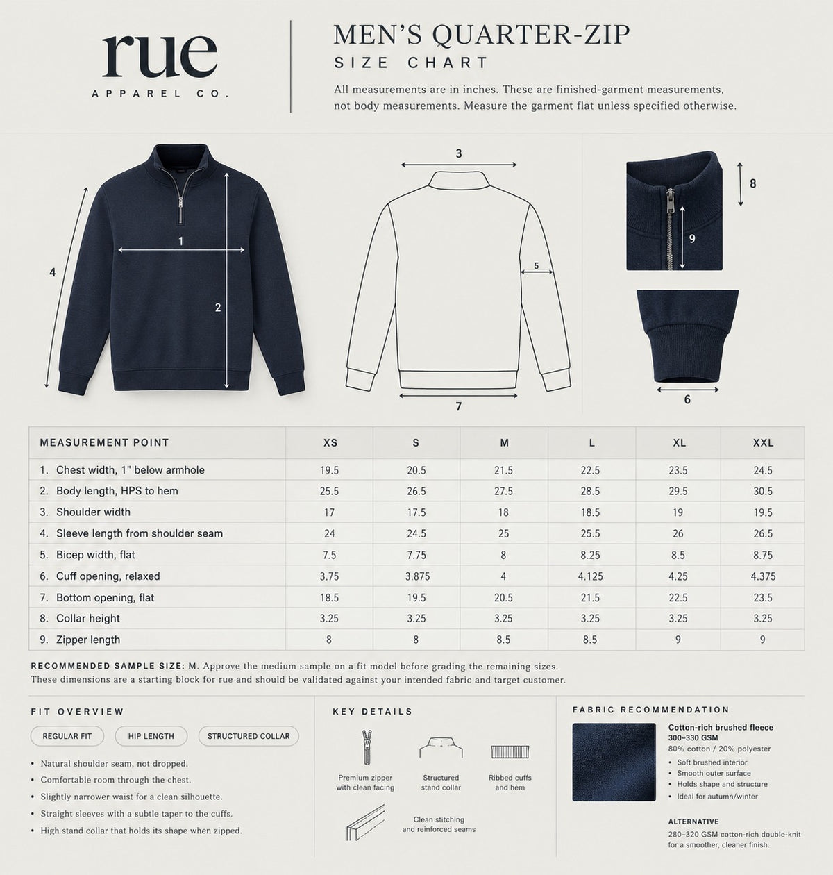 Rue™ Men’s Quarter Zip